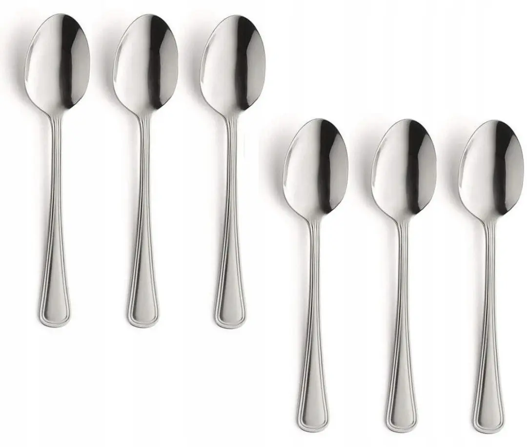 Amefa Bologna Koffielepjes Set 12 Stuks RVS - Silver