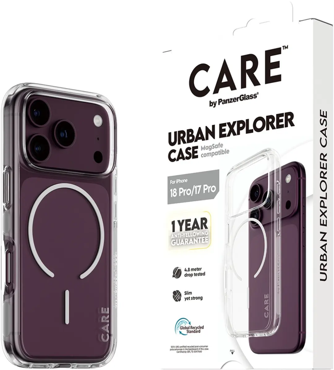 Apple iPhone 15 Pro Max Transparante CARE Flagship Case - Magsafe