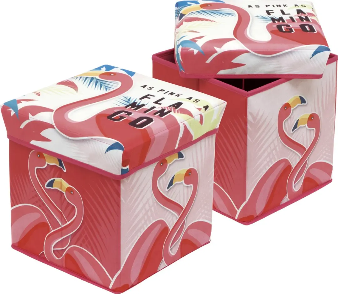 Flamingo Pouf en Opbergbox