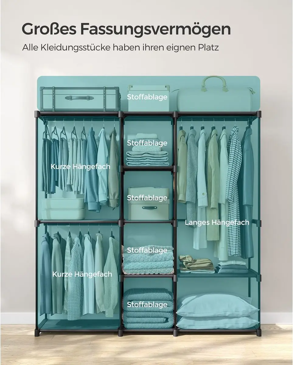 Songmics RYG037B02 Garderobekast - Zwart