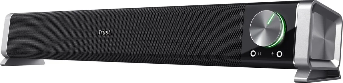 Trust Asto - PC Soundbar - PC-speaker voor onder je monitor - 3.5mm aansluiting & USB voor voeding