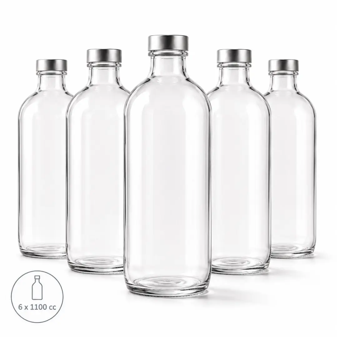 Pasabahce Iconic Flessen Set 6x1,1L