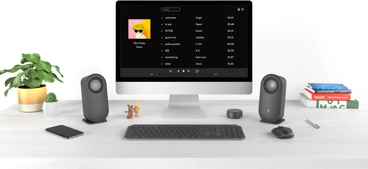 Logitech Z407 - Computerspeakers met bluetooth, subwoofer en draadloze bediening