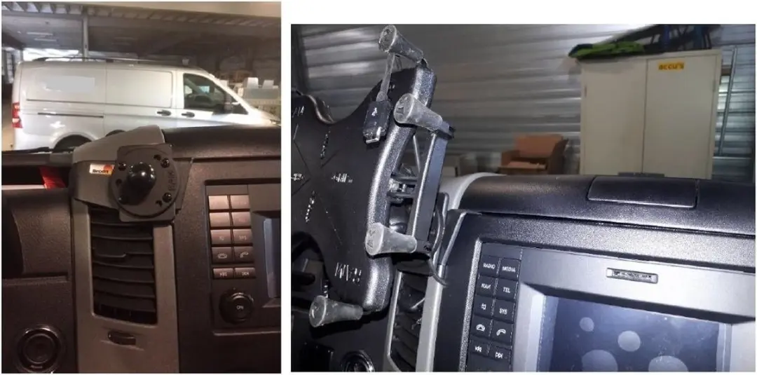 Brodit Tabletmount X-Grip 10" Proclip Sprinter-VW Crafter 07-16 - Zwart