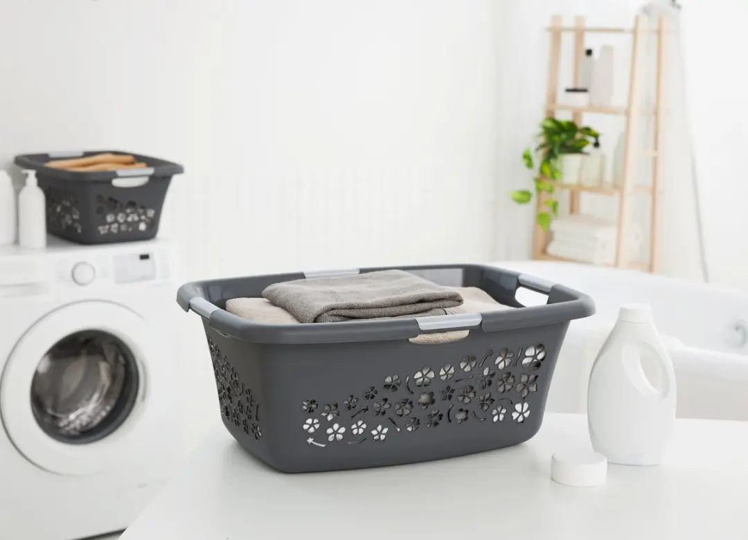 Rotho Flowers Wasmand - 3 Stuks 50L - Antraciet