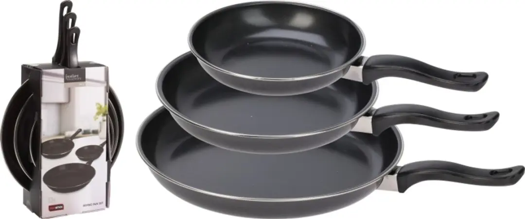 Excellent Houseware Koekenpannenset 3-delig