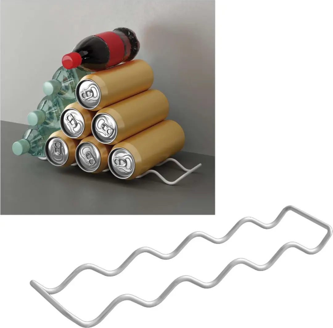 Metaltex Ola 15 Rek voor blikjes - 15 Stuks - 8x33x3cm
