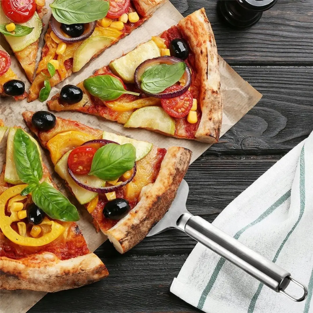 Orion Pizzasnijder & Schep 2-in-1 RVS - Zilver