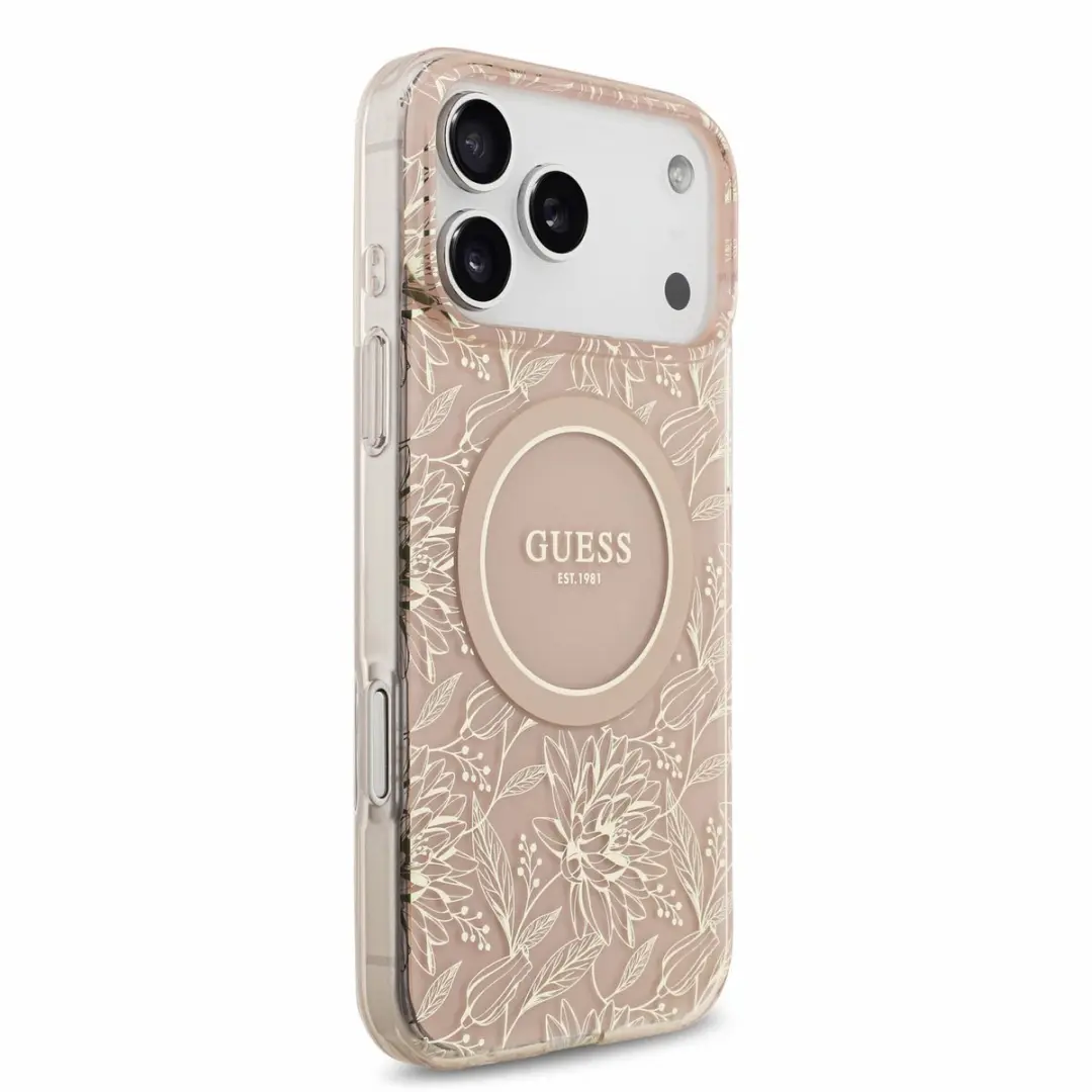 Guess Hoesje iPhone 17/18 Pro Max - MagSafe - Roze - MPN 15240