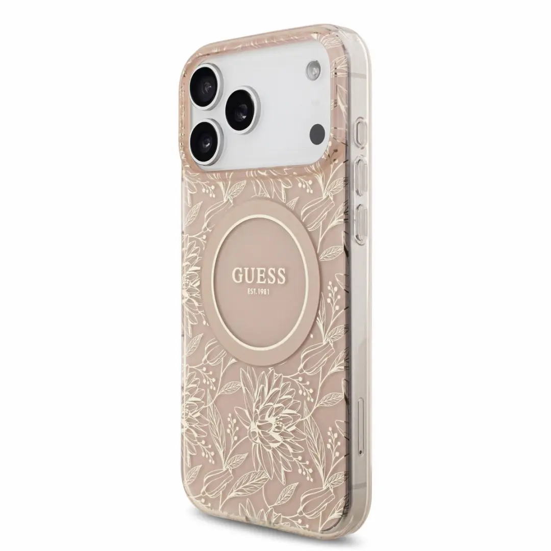 Guess Hoesje iPhone 17/18 Pro Max - MagSafe - Roze - MPN 15240