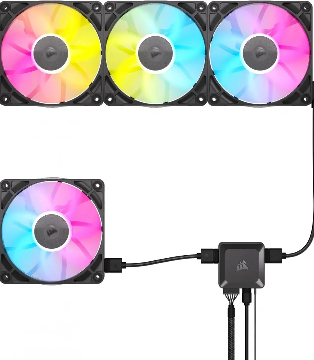 Corsair iCUE LINK RX120 RGB Ventilator 12cm - 3 Stuks