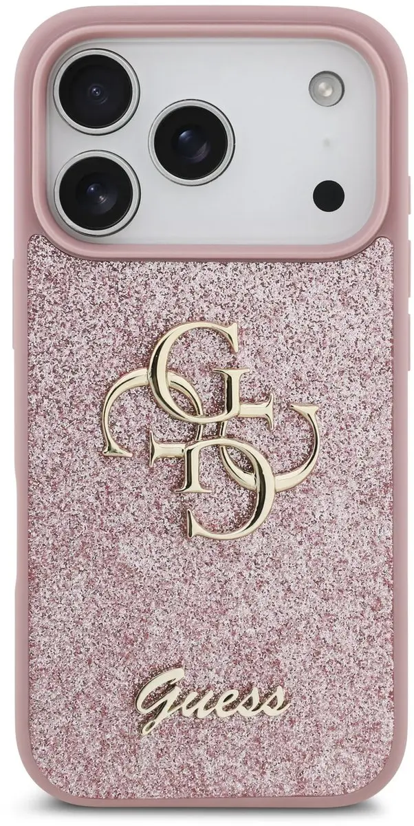 Guess Hoesje iPhone 17/18 Pro - Roze Glitter - MPN 15123
