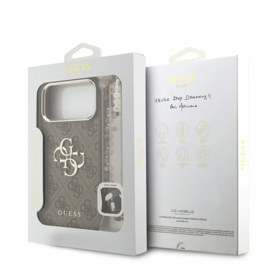 Guess Hoesje 15249 - iPhone 17/18 Pro Max - Kunstleer Bruin