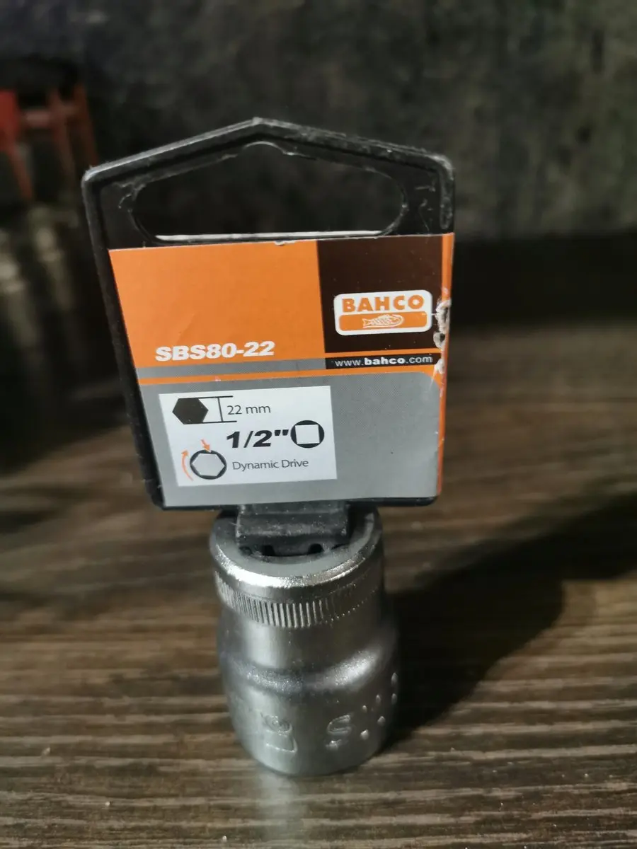Bahco SBS80 1/2" Dopad 22mm - Slagdoppen