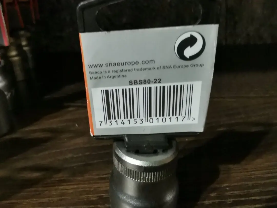 Bahco SBS80 1/2" Dopad 22mm - Slagdoppen