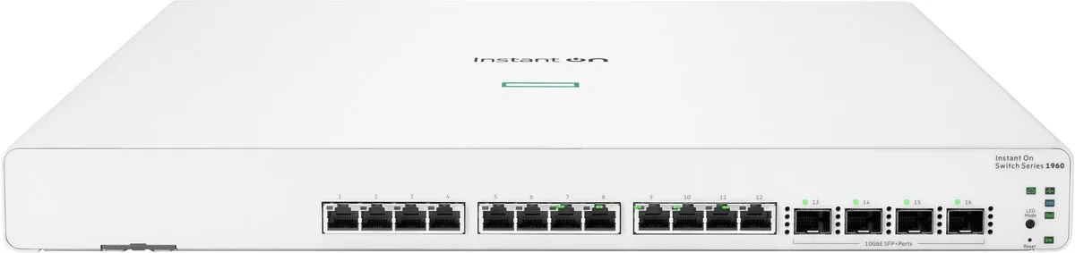 HP Aruba ION 1960 12XT Switch - 12x Ethernet, 4x SFP - Wit