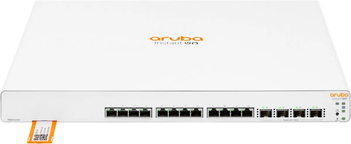 HP Aruba ION 1960 12XT Switch - 12x Ethernet, 4x SFP - Wit