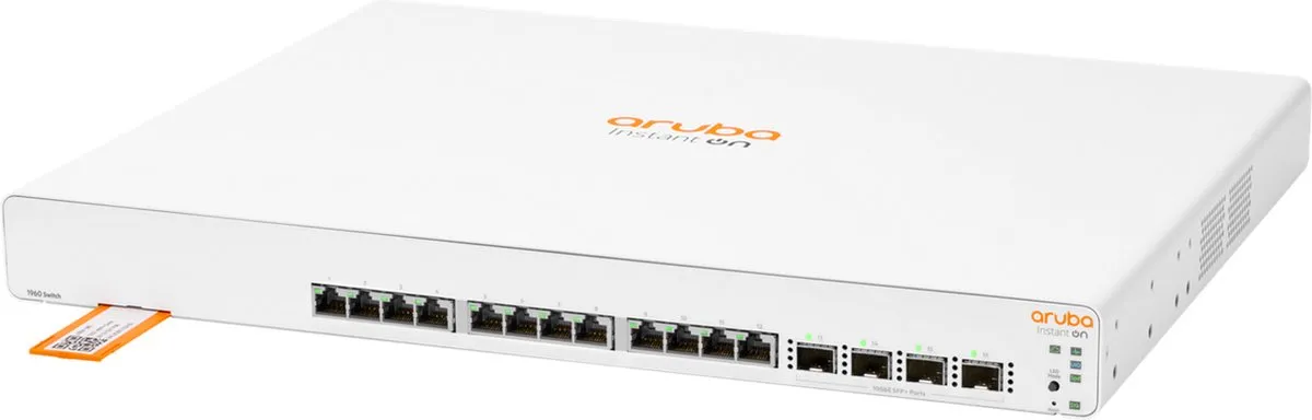 HP Aruba ION 1960 12XT Switch - 12x Ethernet, 4x SFP - Wit