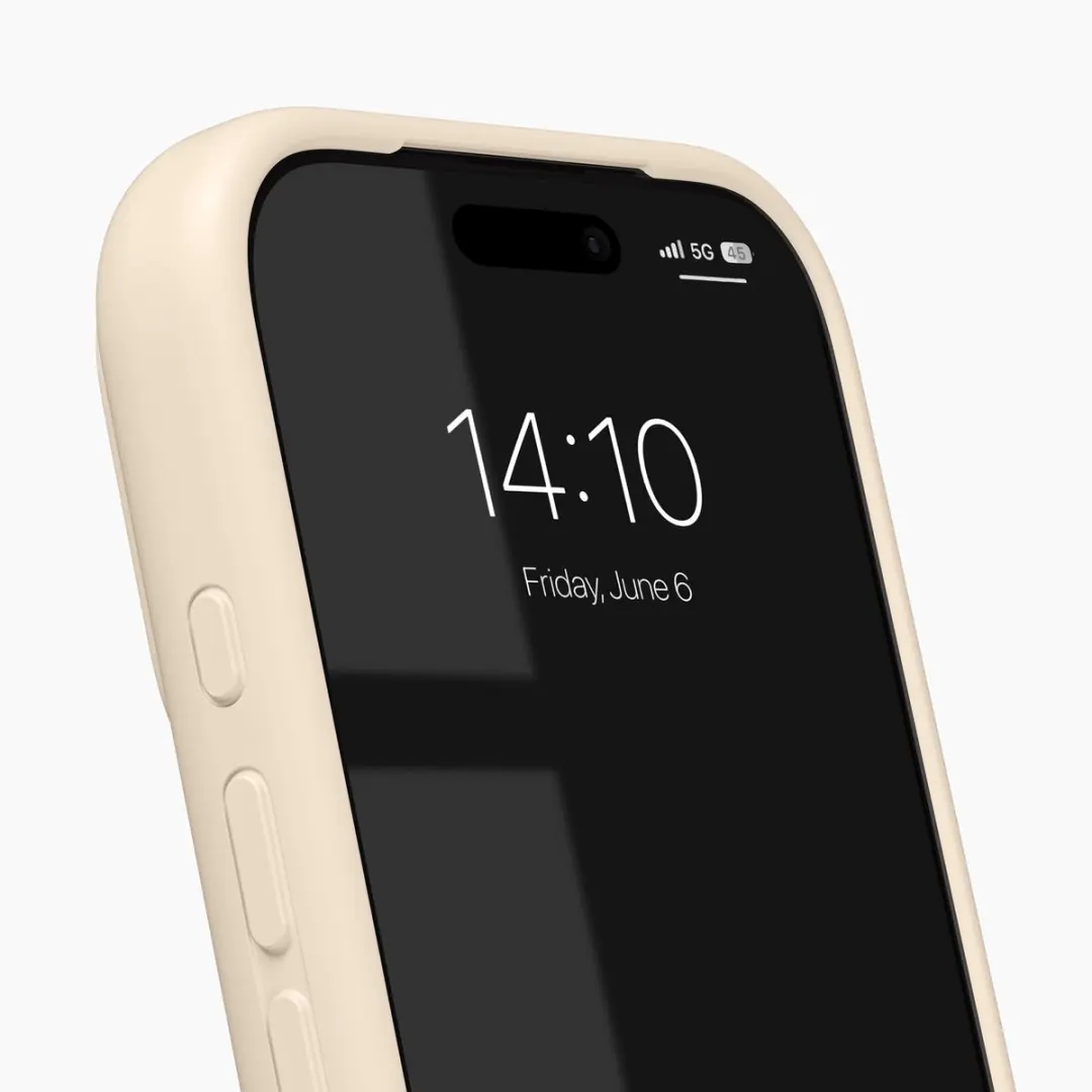 iDeal of Sweden Soft Swirl Silicone Hoes iPhone 17 Pro Max - Beige