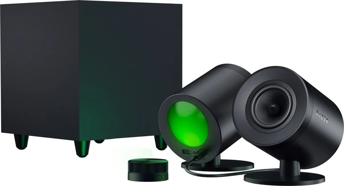 Razer Nommo V2 Pro - Luidsprekersysteem inclusief Draadloze Subwoofer - Speakers - RGB - Zwart