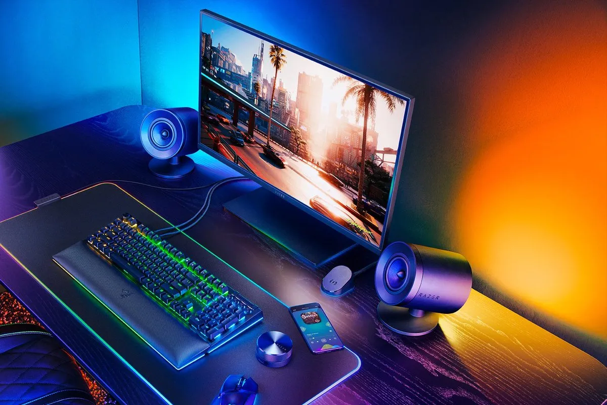 Razer Nommo V2 Pro - Luidsprekersysteem inclusief Draadloze Subwoofer - Speakers - RGB - Zwart