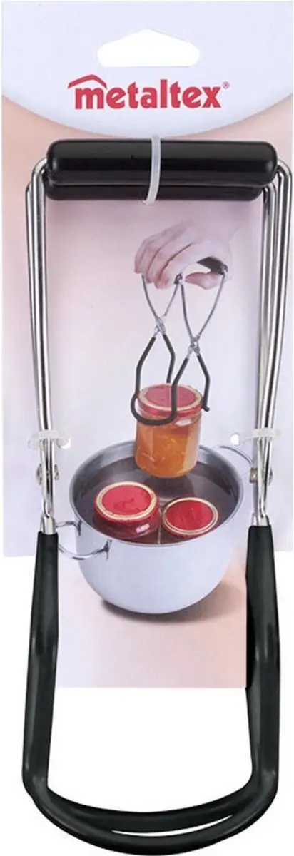 Metaltex Potlifter 22x8.5cm - Zilver/Zwart