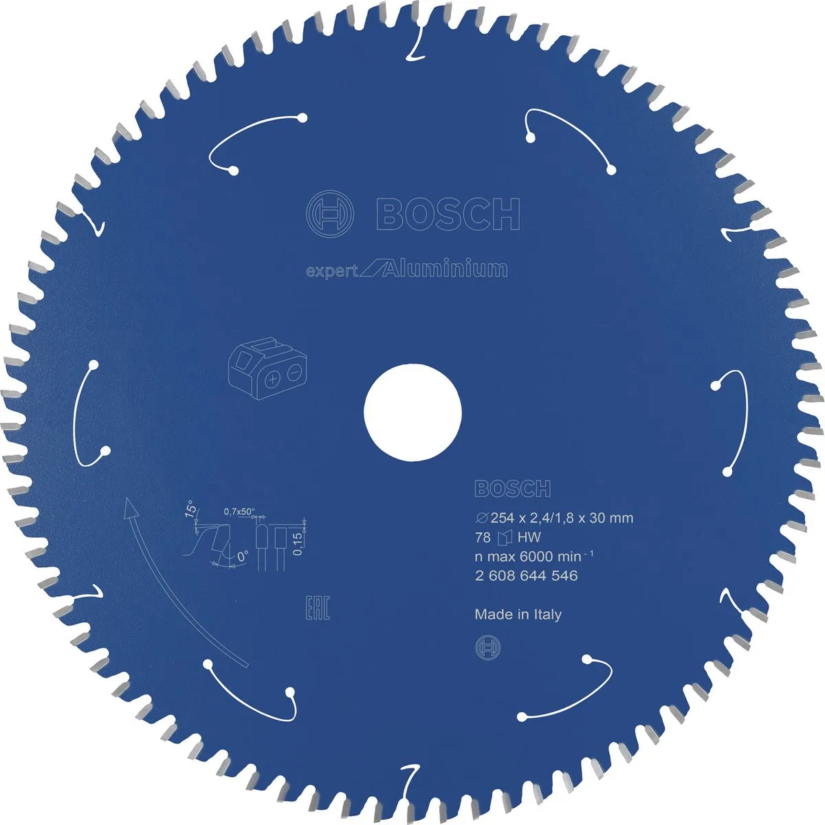 Bosch Expert Cirkelzaagblad 254mm 78T