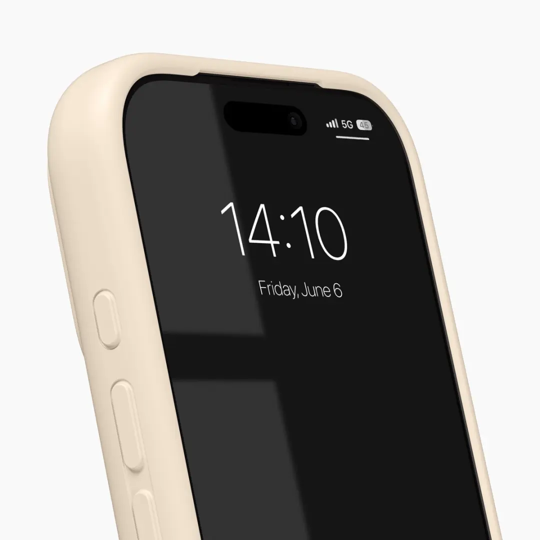 iDeal of Sweden Soft Swirl Silicone Hoes iPhone 17 Pro - Beige