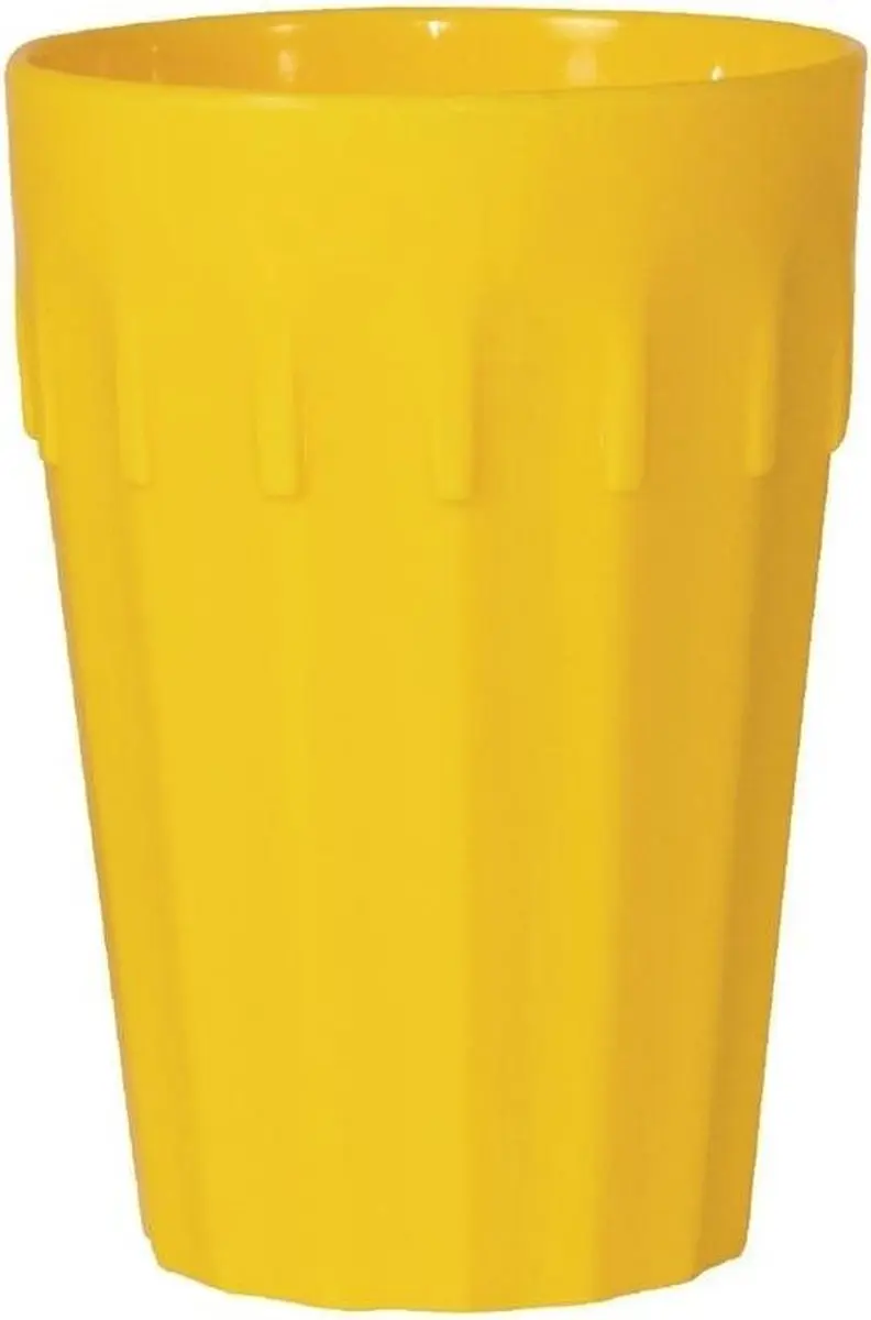 Olympia Kristallon Bekers 26cl - Geel - 12 Stuks