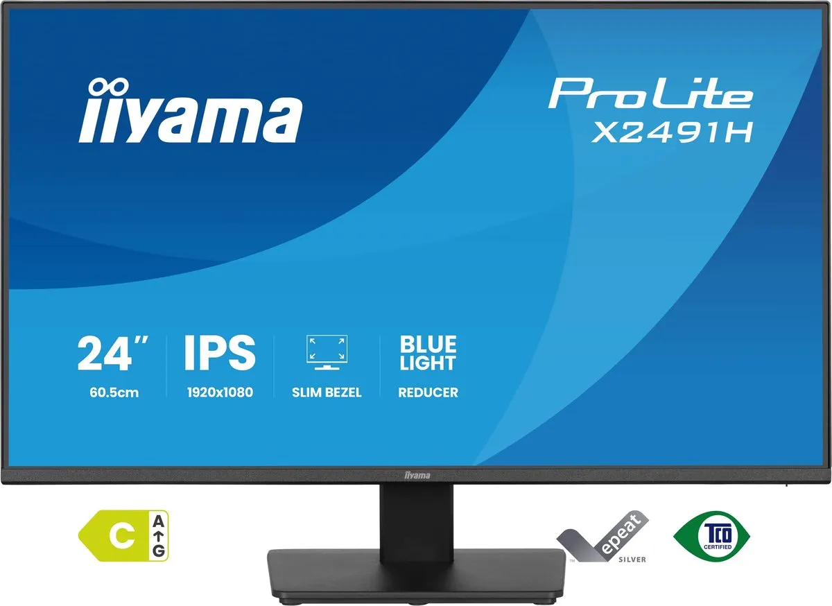 iiyama ProLite X2491H-B1 Monitor 24" Full HD IPS - Zwart