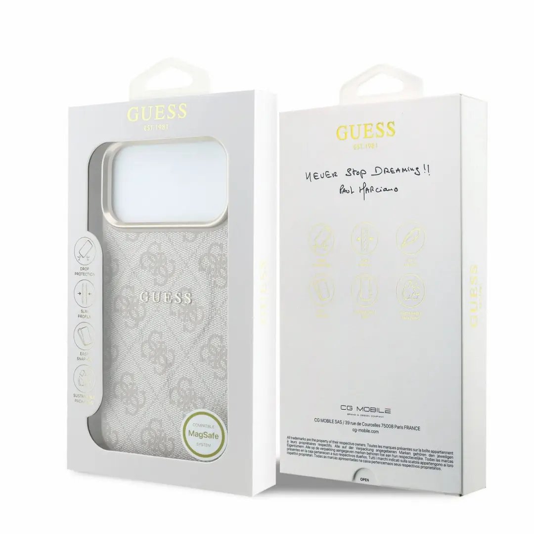 Guess Hoesje iPhone 17/18 Pro Max - MagSafe Roze