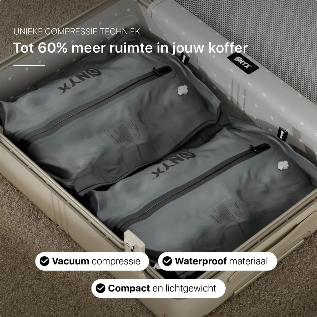 ONYX Aircube Vacuüm Compressiezakken 4 Stuks - Grijs - afbeelding 6 van 6