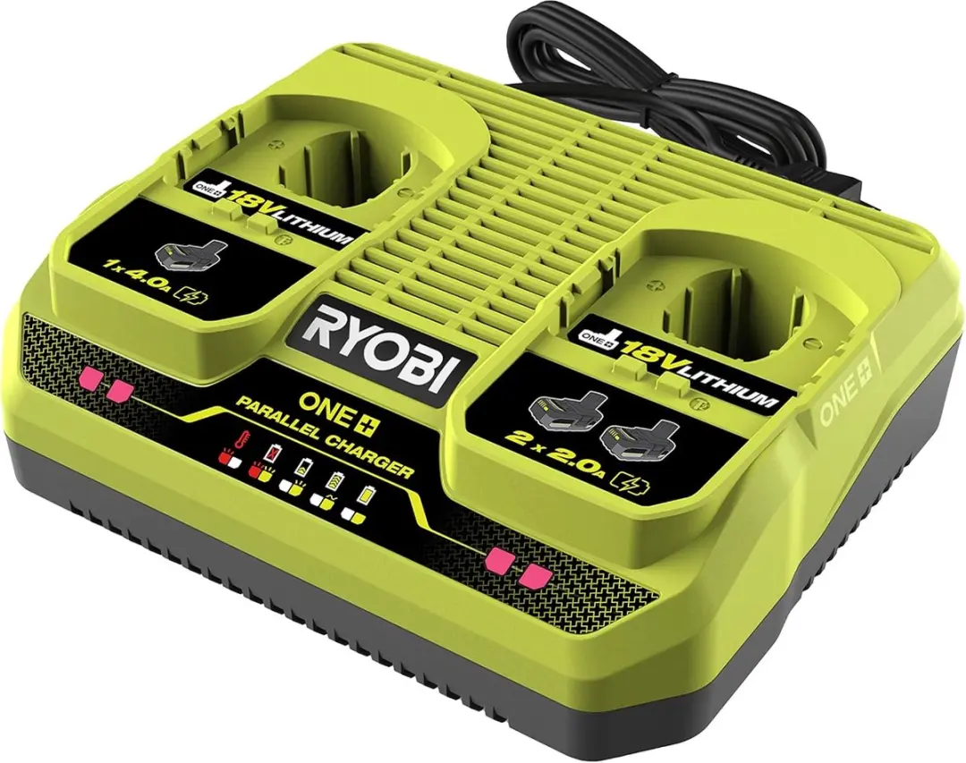 Ryobi 18V ONE+ RC18240 Dubbele Acculader