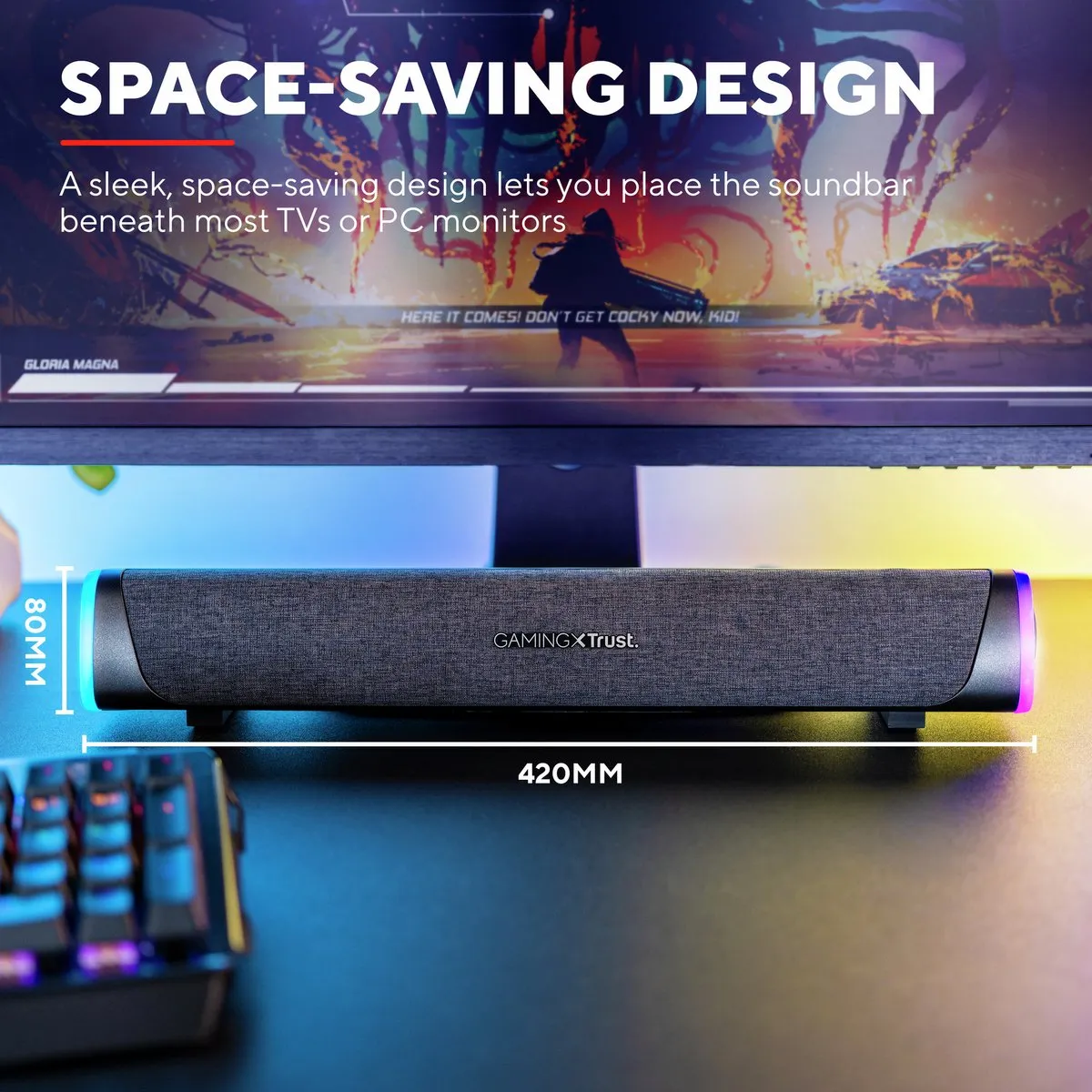 Trust GXT 620 Axon - Soundbar - RGB verlichting - Zwart
