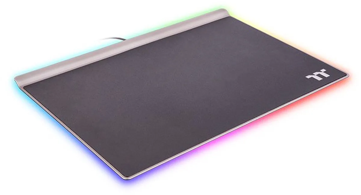 Thermaltake Argent MP1 RGB Game-muismat - Zwart/Titanium - afbeelding 6 van 6