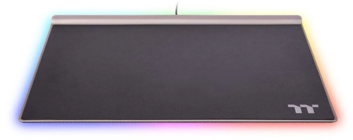 Thermaltake Argent MP1 RGB Game-muismat - Zwart/Titanium