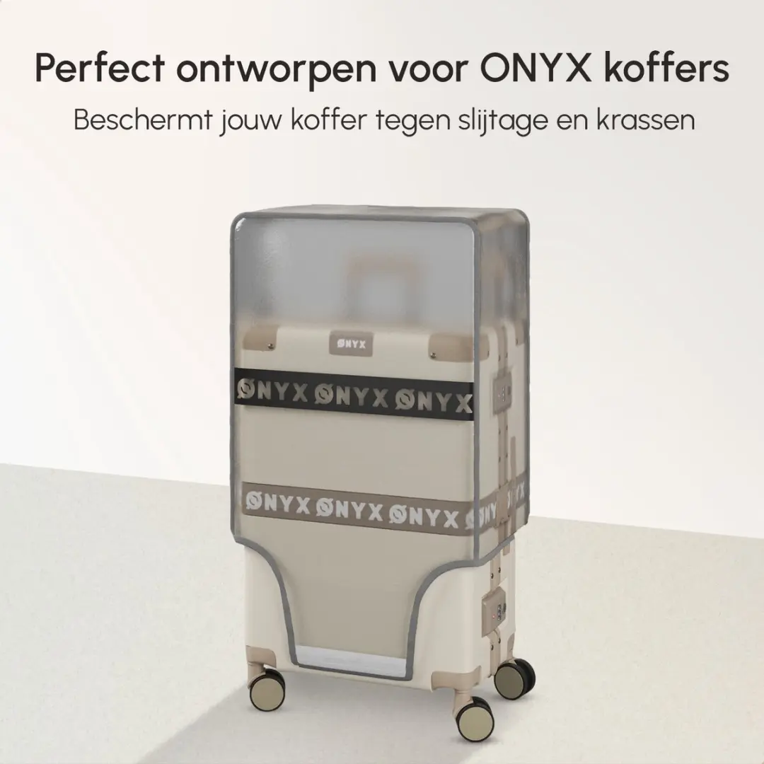 ONYX Kofferhoes 65L - 28x46x67cm - Transparant - afbeelding 4 van 5