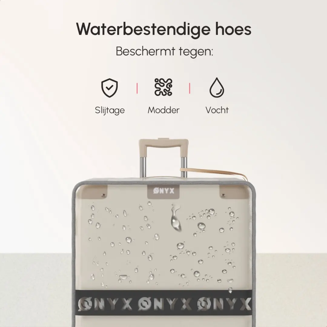 ONYX Kofferhoes 65L - 28x46x67cm - Transparant - afbeelding 2 van 5