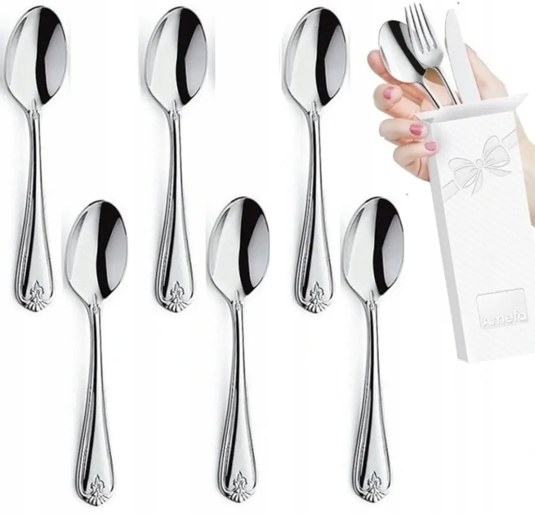 Amefa Duke Lepelset 6-delig - 12,3 cm - Zilver