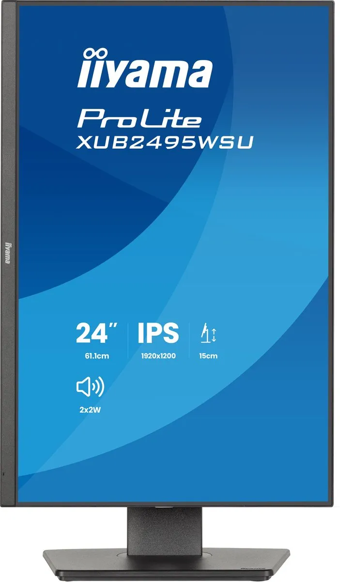 iiyama ProLite XB2495WSU-B1 Monitor 24" Full HD IPS - USB-Hub - afbeelding 6 van 6