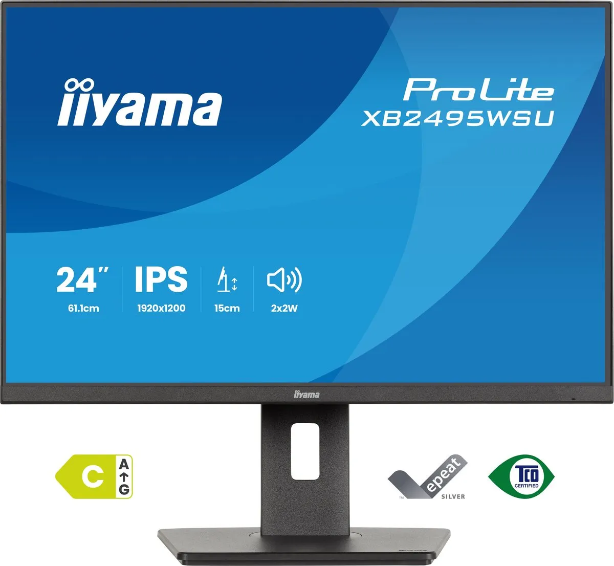 iiyama ProLite XB2495WSU-B1 Monitor 24" Full HD IPS - USB-Hub