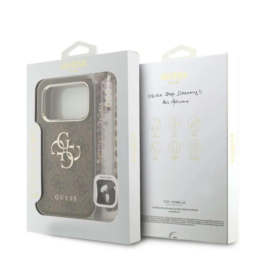 GUESS Telefoonhoesje 15231 - iPhone 17/18 Pro - Polsband - Bruin - afbeelding 6 van 6