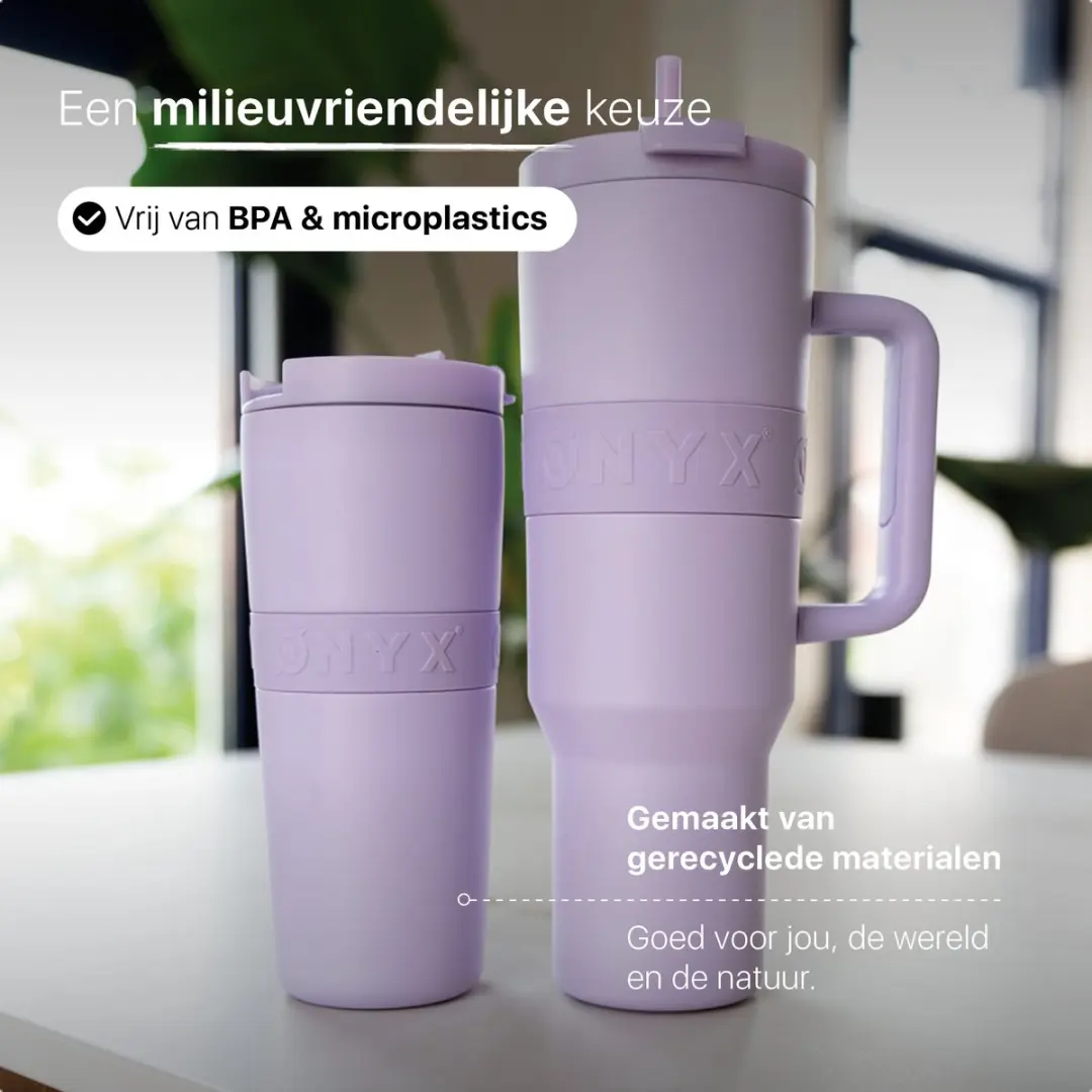 ONYX Drinkfles met Rietje 700ml - Pastel Purple