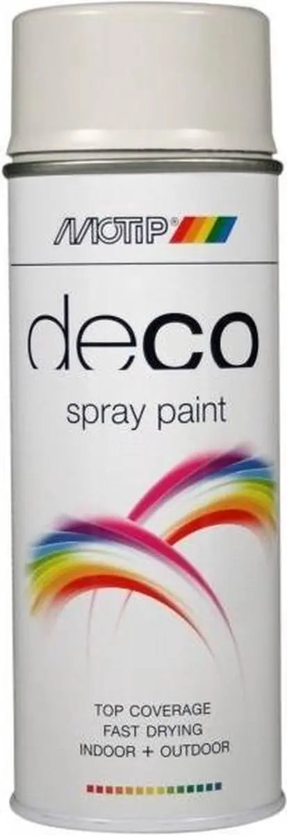 Motip Deco Alkyd Hoogglans Lak RAL 7035 - 400ml - afbeelding 4 van 6