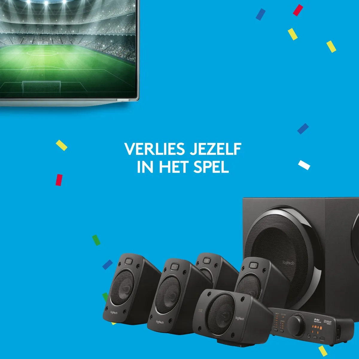 Logitech Z906 5.1 Speakerset - 500W - Zwart - afbeelding 6 van 6