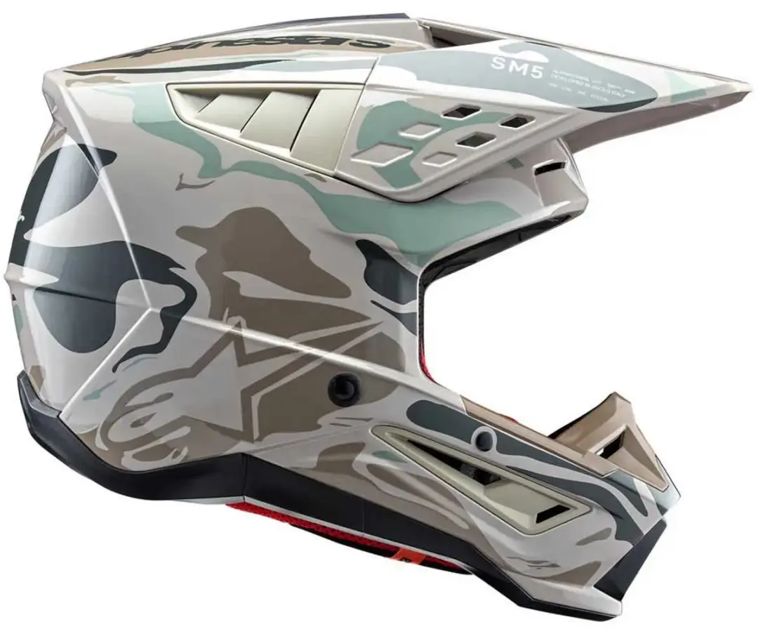 Alpinestars S-M5 Mineral Helm ECE 22.06 - M - Warmgrijs/Celadon