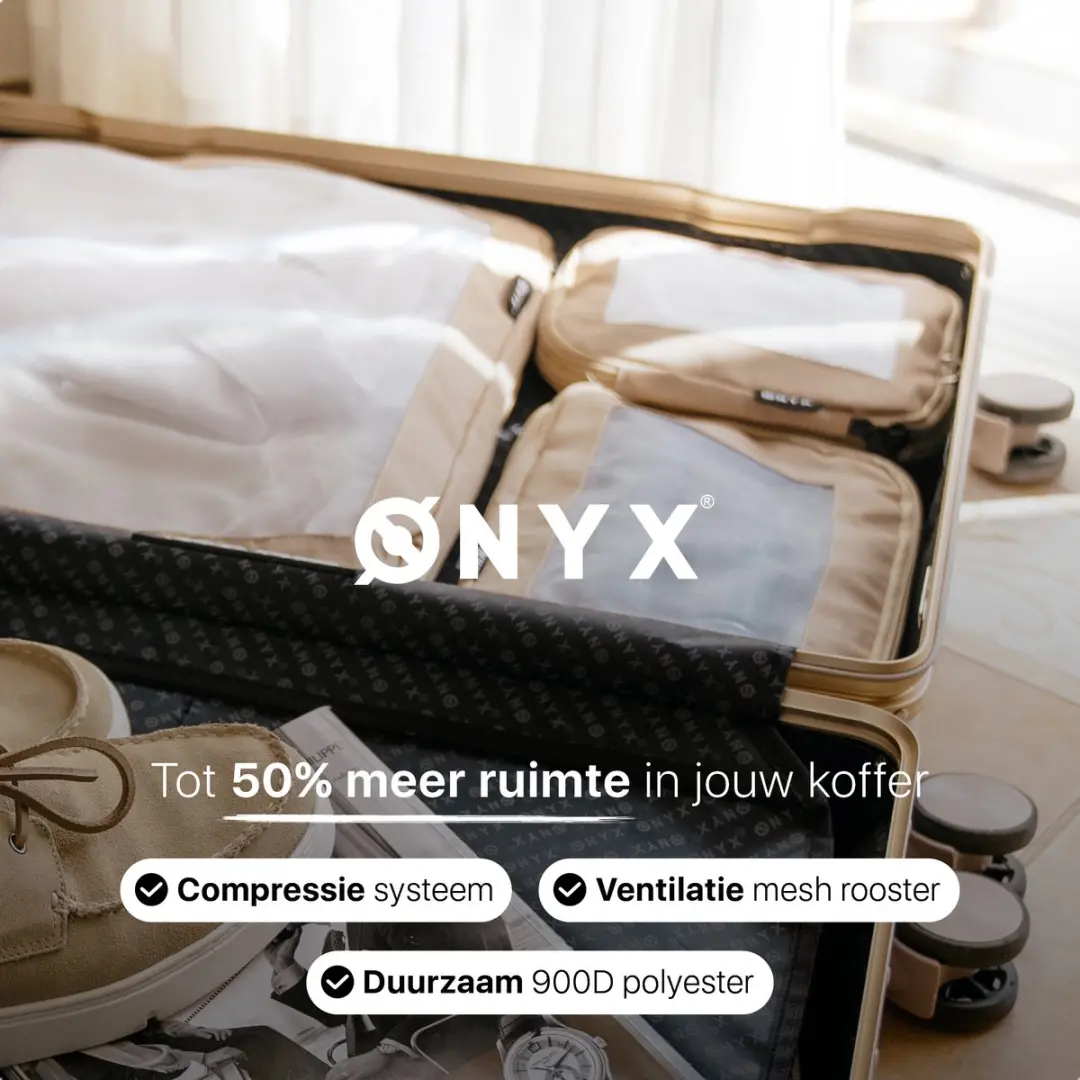 ONYX Compressie Packing Cubes 7-delig - Beige - afbeelding 4 van 6