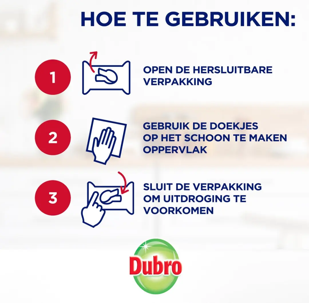 Dubro Multi Ontvetter Doekjes - 6 Stuks