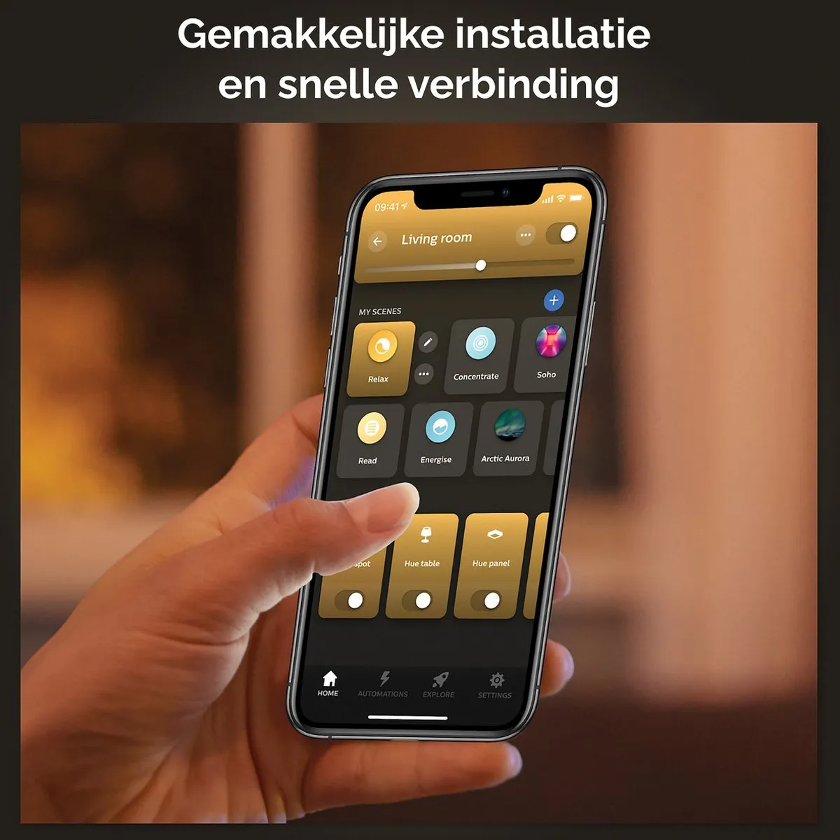 Philips Hue Tento Plafondlamp - Zwart Ø30cm