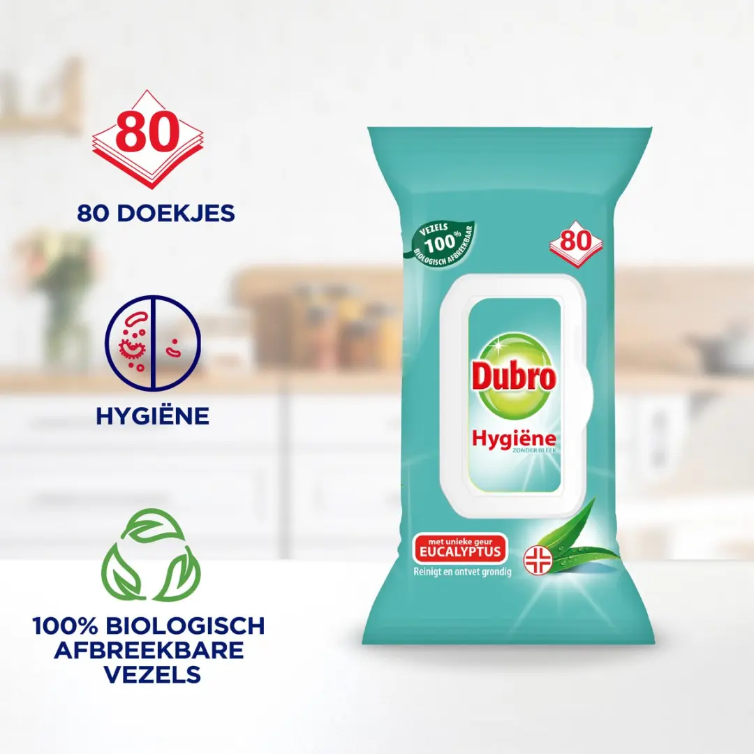 Dubro Hygiene Doekjes - 80 Stuks - afbeelding 6 van 6